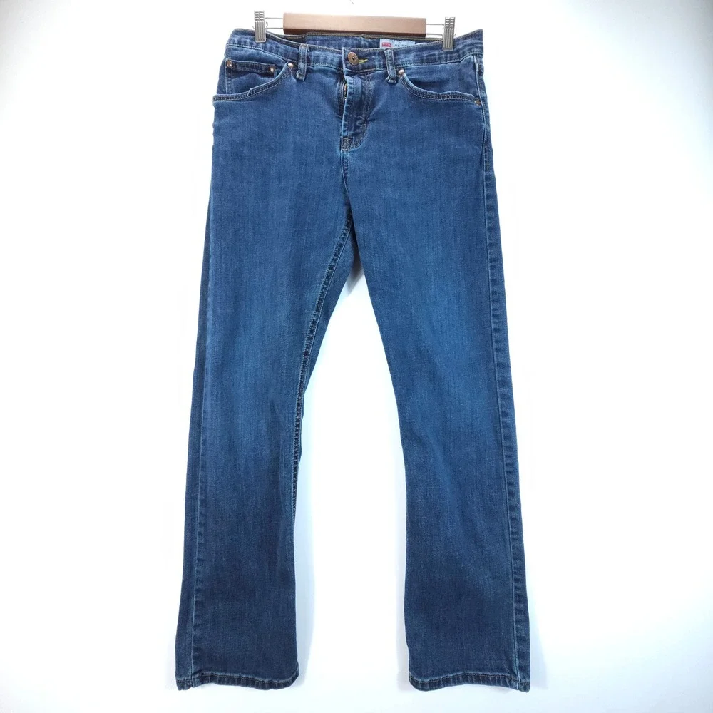 Wrangler Slim Straight Jeans Mens 32x30‎ Blue Streetwear Skate Denim Pants